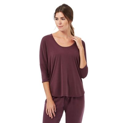 Nine by Savannah Miller Red super-soft luxury pyjama top